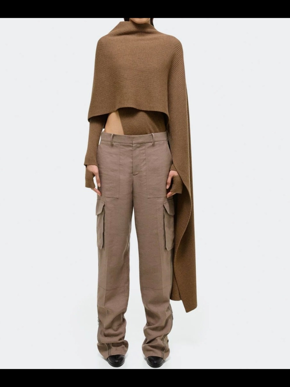 Helmut Lang Arch Carpenter High-Rise Cargo Pants in Archwood New SZ 4 US Women - Picture 5 of 8